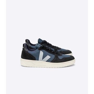 Veja V-10 RIPSTOP Tenisky Damske Blue/Black | SK 661WNB